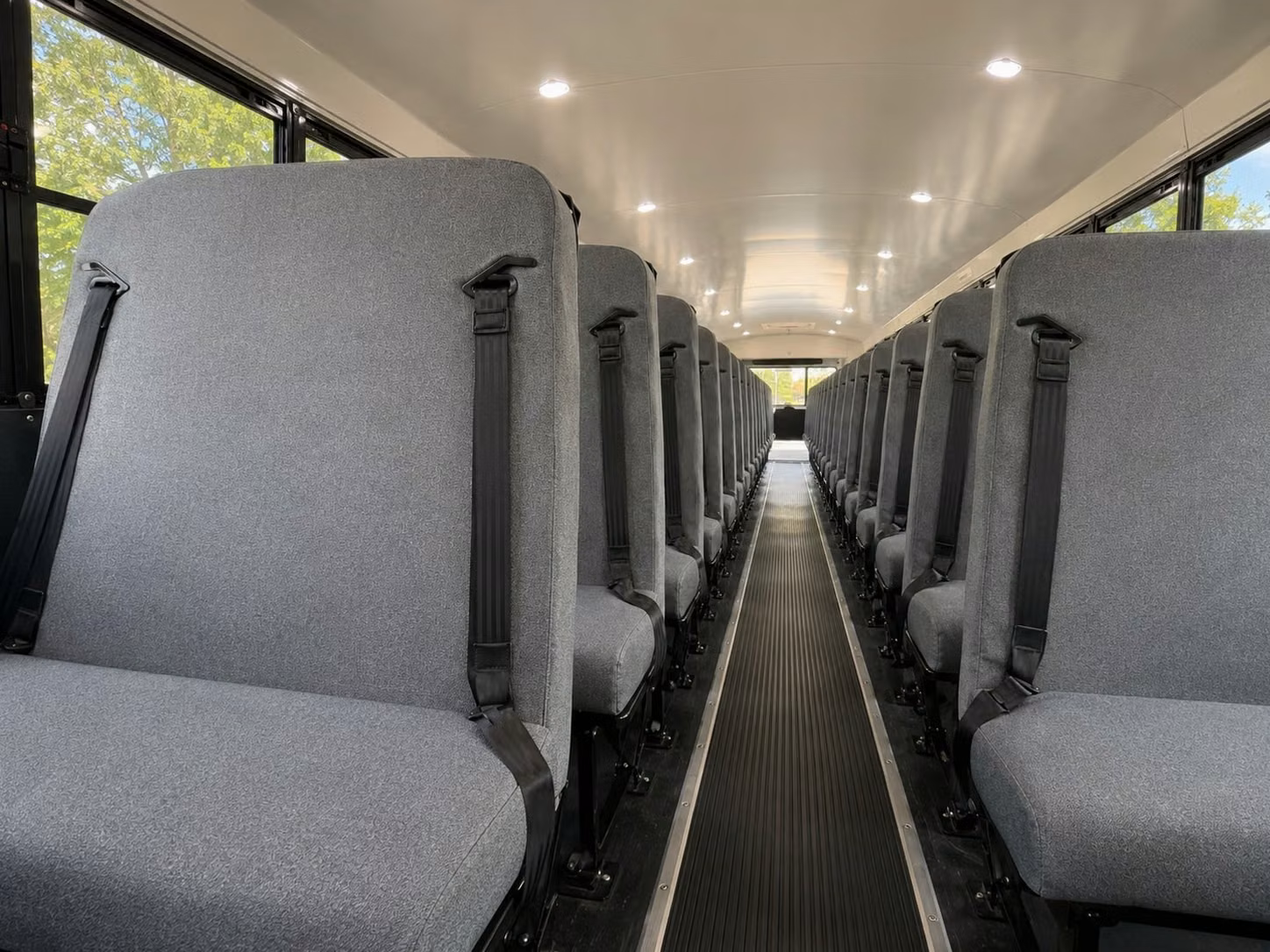 school bus inside