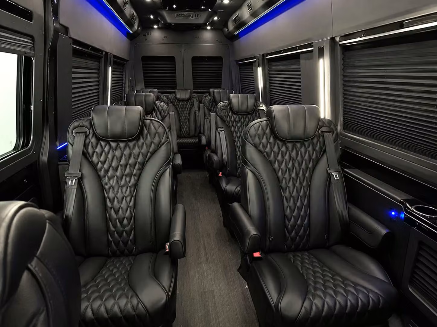 sprinter van with driver inside